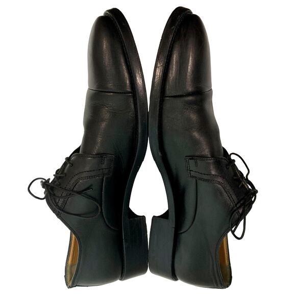 Dolce & Gabbana Black Leather Cap Toe Oxfords Men 9.5 main image 7